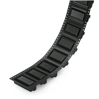 THR male header, 2-row; 0.8 x 0.8 mm solder pin; angled; 100% protected against mismating; Levers; in tape-and-reel packaging; Pin spacing 3.5 mm; 2 x 5-pole; black