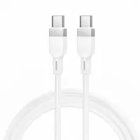 Cablu Date si Incarcare USB-C - USB-C HOCO X109, 60W, 1m, Alb