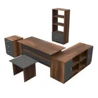 Set birou VO15-BA, 5 piese, nuc + antracit