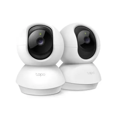 Pan/Tilt Home Security Wi-Fi Camera, 2-Pack SPEC: 2K (2304x1296), 2.4 GHz, Horizontal 360º FEATURE: Pan/Tilt, Smart AI Detection