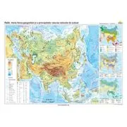 Asia. Harta fizico-geografica si a principalelor resurse naturale de subsol 160x120 cm CR-3111A