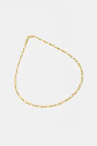 Tom Wood colier placat cu aur Bo Chain Medium Gold