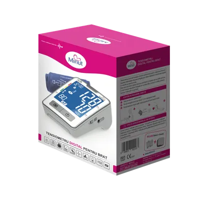 Tensiometru digital Minut pentru brat cu tehnologie Afib