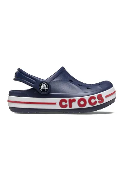 Saboti slingback cu logo in relief pe talpa - Alb/Albastru ultramarin