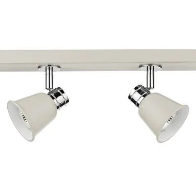 Corp de iluminat tip spot Fry 4 Light Bar Spotlight Cream Polished Chrome