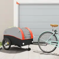 Gossi remorca pentru biciclete, negru si portocaliu, 45 kg, fier