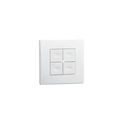 Intrerupator radio, aplicat pe perete, 4 zone, Yokis smart home