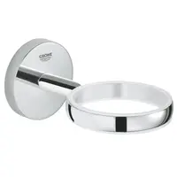 Suport pahar/dozator sapun Grohe BauCosmopolitan 40585001, Fixare perete ascunsa, Argintiu
