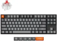 Tastatură mecanică Keychron - K8 Max QMK, VIA TKL, Super Red, RGB, negru