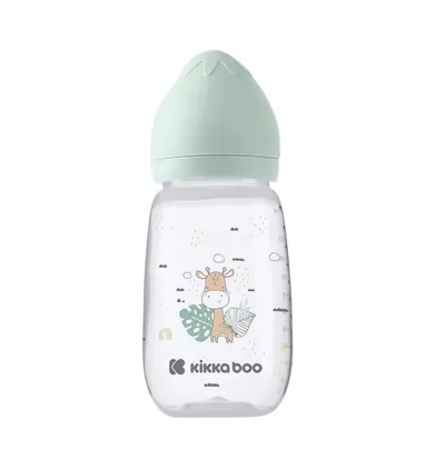 Biberon polipropilena 310 ml Silicon Kikka Boo Savanna Mint