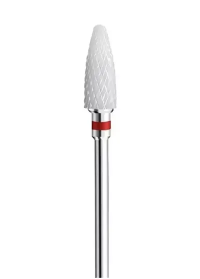 Capat de freza NailsUp Ceramica Indepartare gel Rosu 6.0mm
