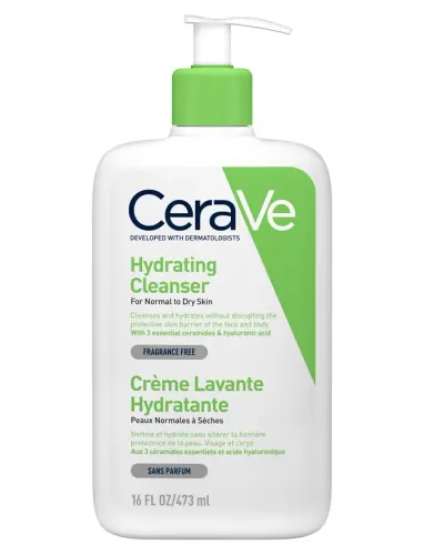 Gel de spalare hidratant pentru ten normal-uscat, CeraVe | 473 ml