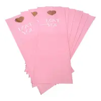 Pungi hârtie pentru flori Love you - roz (set 10 buc) - Default Title