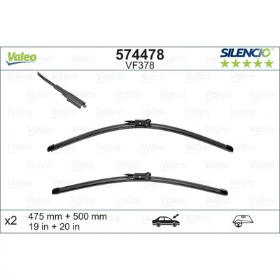 Lamela stergator VALEO 574478