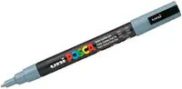 Marker permanent cu varf rotund Uni Posca - PC-3M, 1.5 mm, gri