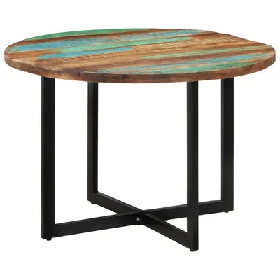 vidaXL Masă de bucătărie, 110x75 cm, lemn masiv reciclat