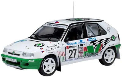 Model de colecție IXO Curse: Mașini - Skoda Felicia Kit Car, No. 27, Rallye WM, Rally Sweden, E.Triner/P.Stanc (1995)