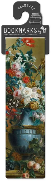 Despărțitor de cărți magnetic IF Classics - Flowers in a Blue Vase