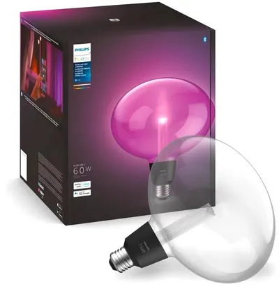 Bec inteligent Philips - Hue Lightguide, 6.5W, E27, Ellipsă, RGB, dimmer
