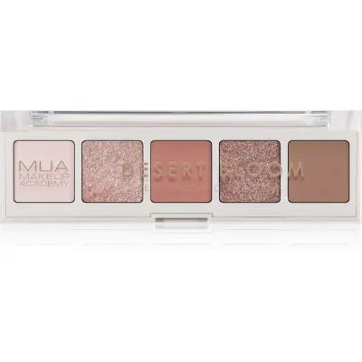 MUA Makeup Academy Eyeshadow Collection 5 Shade Palette paletă cu farduri de ochi culoare Desert Bloom 3.8 g