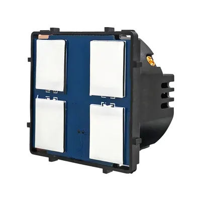 Modul Intrerupator Cvadruplu din Silicon cu Touch LUXION