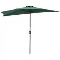 Outsunny Umbrelă Semicirculară Impermeabilă, Protecție UV, Verde 269x138x236cm | Aosom Romania
