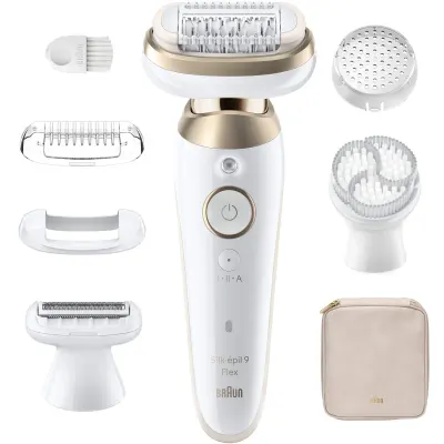 Braun Silk-épil 9 9-060 3D epilator cu cap complet flexibil pentru depilare umedă și uscată 1 buc