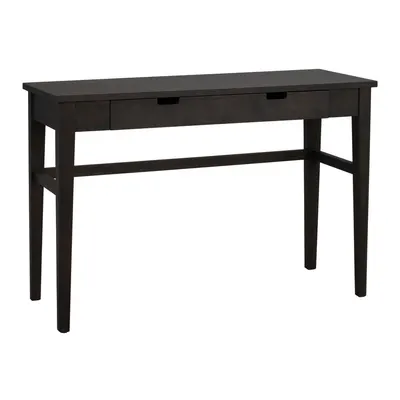 Masă consolă în culoare naturală închisă cu blat cu aspect de lemn de stejar 40x110 cm Garrison – Rowico