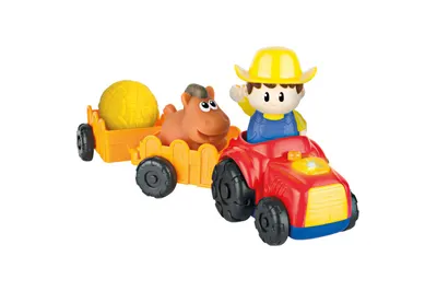 Tractor - Remorca si figurina