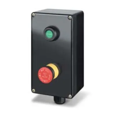 Doza aparentan220x120x90mm IP66 1xSTART 2NO + 1xEMERGENCY 2NC THERMOSETTING