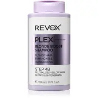 Revox B77 PLEX Blonde Boost Shampoo. Step 4B șampon pentru neutralizarea tonurilor de galben pentru par blond 260 ml
