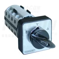 Comutator stea-triunghi pentru motor, cu contact auxiliarn400V, 50Hz, 63A, 18,5kW, 64×64mm