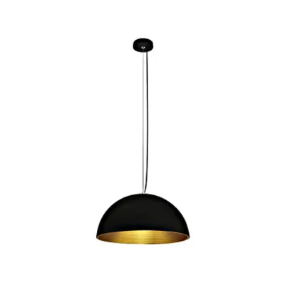 Cil suspendat Dela, 20W, E27, 100-240V, IP20, negru
