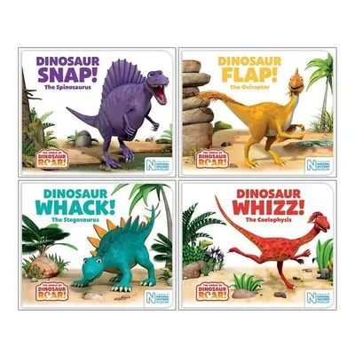 The World of Dinosaur Roar Series Books 5 - 8 Collection Set by Peter Curtis (Dinosaur Snap, Dinosaur Flap, Dinosaur Whack & Dinosaur Whizz)