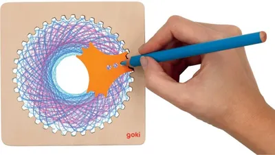 Set creativ cu un spirograf Goki