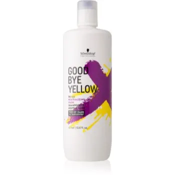 Schwarzkopf Professional Goodbye Yellow șampon pentru neutralizarea tonurilor de galben pentru par vopsit sau suvitat