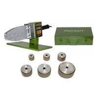 Plita PPR Procraft PL1600, 800 W, bacuri 20 25 32 40 50 63 mm, ciocan de lipit tevi PPR