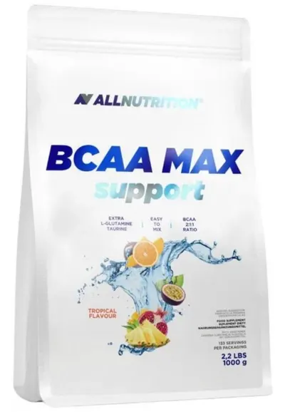 BCAA Max Support, tropical, 1 kg, AllNutrition