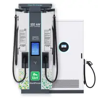 Combo Statie de incarcare ultra rapida cu monetizare iHunt EV DC 120KW V4, 2 x CCS2 + Baterie Stocare 400KWh - Integrare iHuntEV