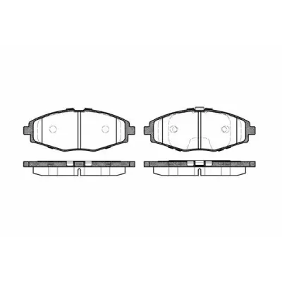 Set placute frana, frana disc REMSA 0696.00