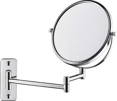 Oglinda cosmetica Duravit D-Code 0099121000, montare pe perete, 200 mm, metal, Crom lucios