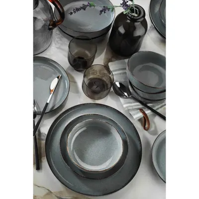Serviciu de masa Moderna Dotti, 24 piese, 6 persoane, portelan, albastru, kutahya porselen Engros