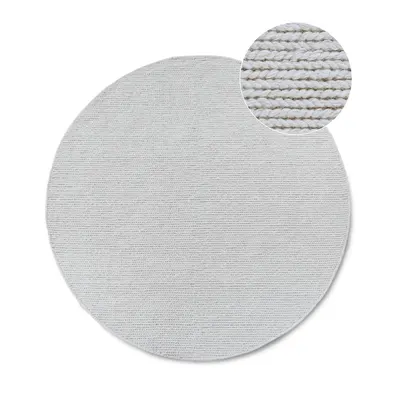 Covor alb țesut manual rotund din lână ø 200 cm Francois – Villeroy&Boch