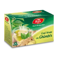 Ceai verde cu ghimbir, 20 plicuri, Fares