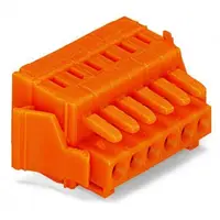 1-conductor female plug; 100% protected against mismating; Locking lever; 1.5 mm²; Pin spacing 3.81 mm; 9-pole; 1,50 mm²; orange