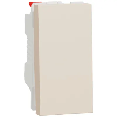 Intrerupator cu revenire 10A 1 modul Schneider Noua Unica NU310644, bej