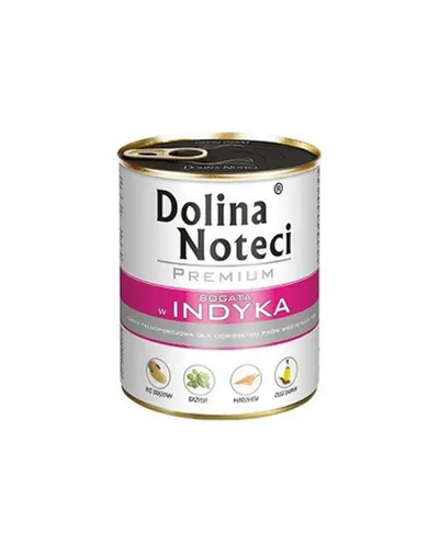 Hrană umedă câini adulți 24x800 g DOLINA NOTECI Premium curcan și vită