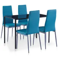 Gossi set mobilier de bucatarie, 5 piese, albastru
