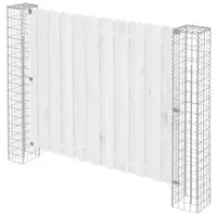 vidaXL Stâlp de gard. 2 buc. 20 x 20 x 190 cm Metal Argintiu