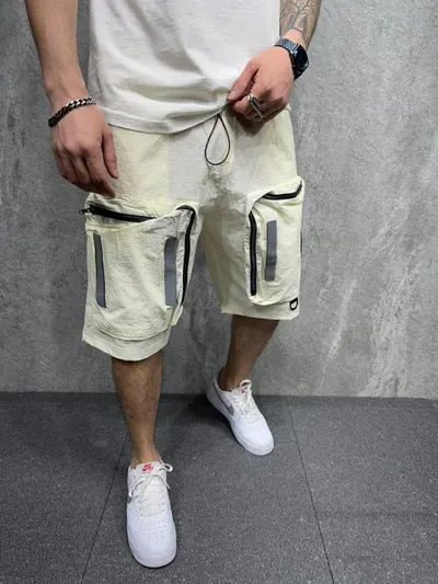Pantaloni Scurti Hoinar Reflex Ecru Psas136(5270) (mărime: S)
